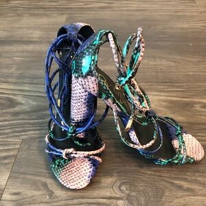 Colorful Strappy Heels